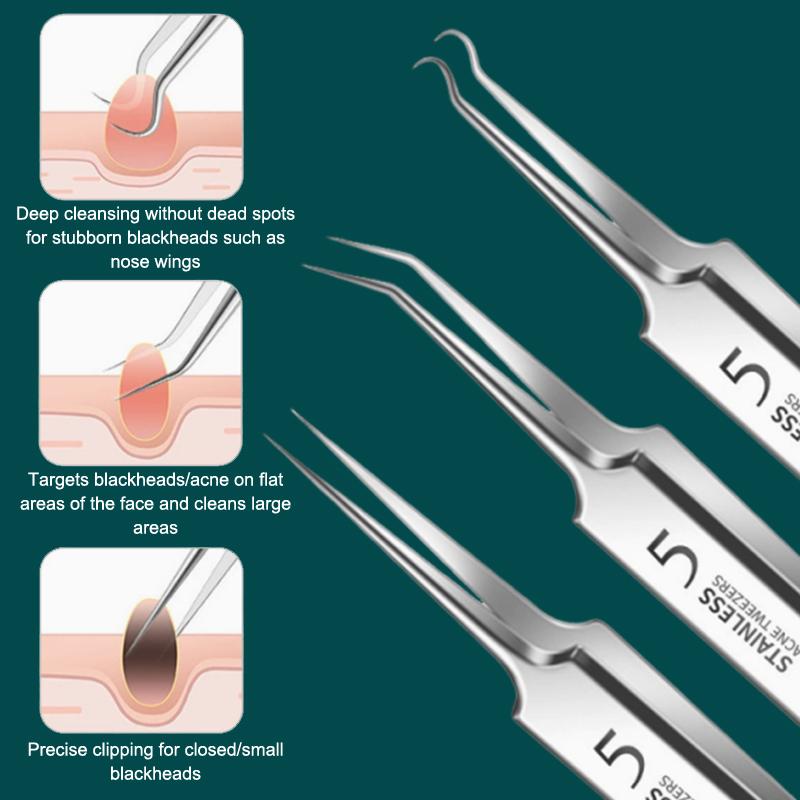 7/8Pcs Blackhead Remover Kit P - Skincare Acne ulasan dan harga