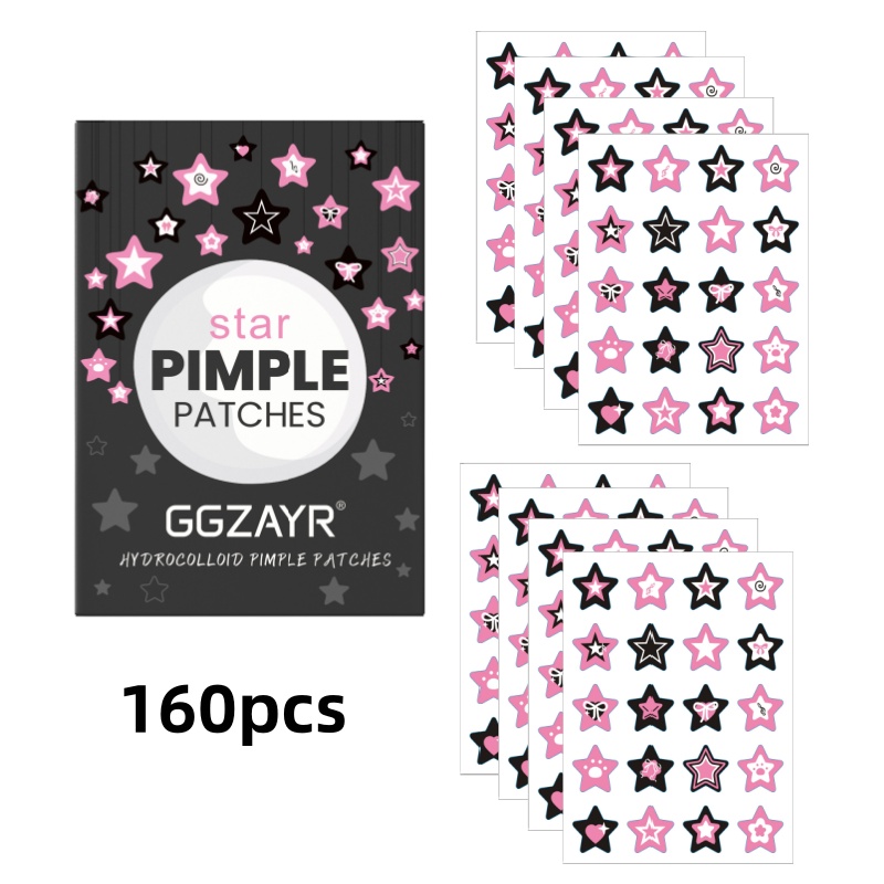 80/160pcs Star Acne Patch Set  - Skincare Acne ulasan dan harga