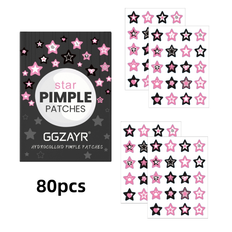 80/160pcs Star Acne Patch Set  - Skincare Acne ulasan dan harga