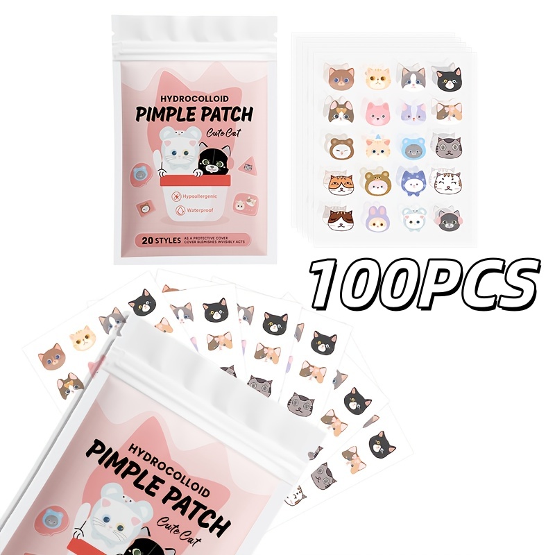 100pieces cute cat Pimple patc - Skincare Acne ulasan dan harga
