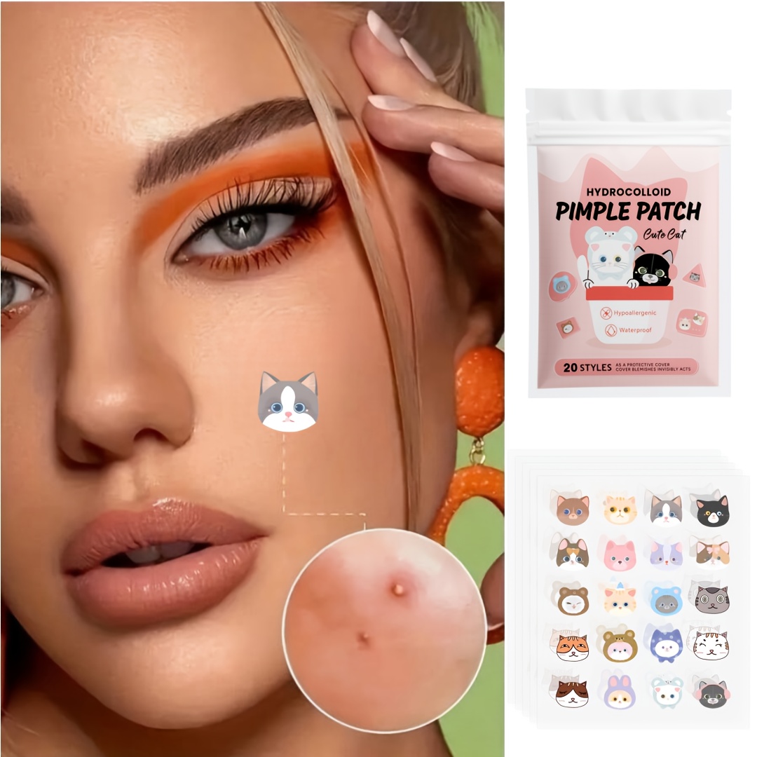 100pieces cute cat Pimple patc - Skincare Acne ulasan dan harga
