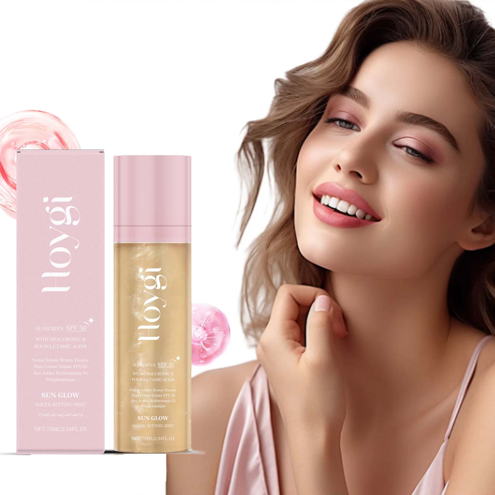 Spf 50+ Setting Spray Oil Cont - Polyglutamic Acid Moisturizer ulasan dan harga