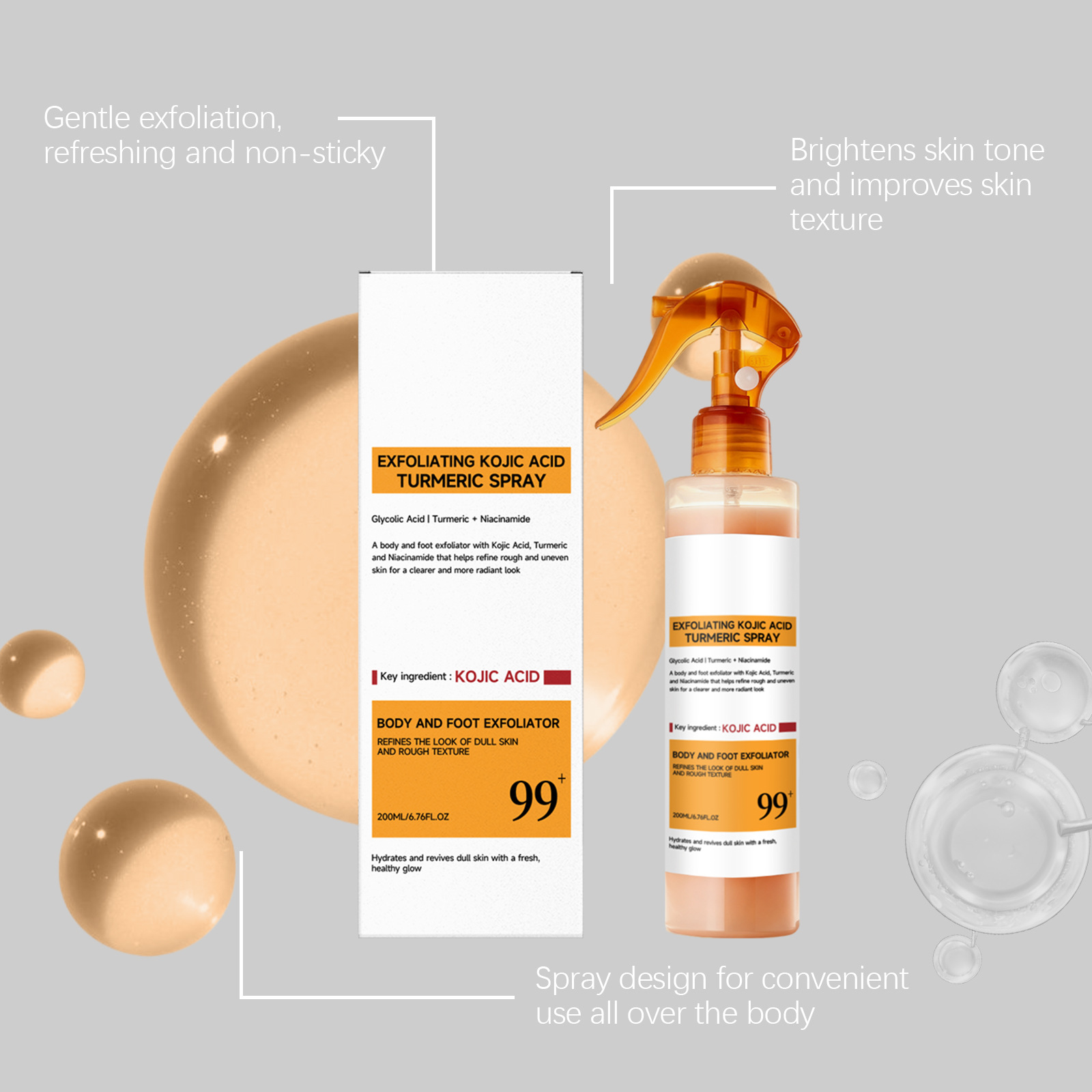Kojic Acid Turmeric Care Spray - Skincare Niacinamide ulasan dan harga