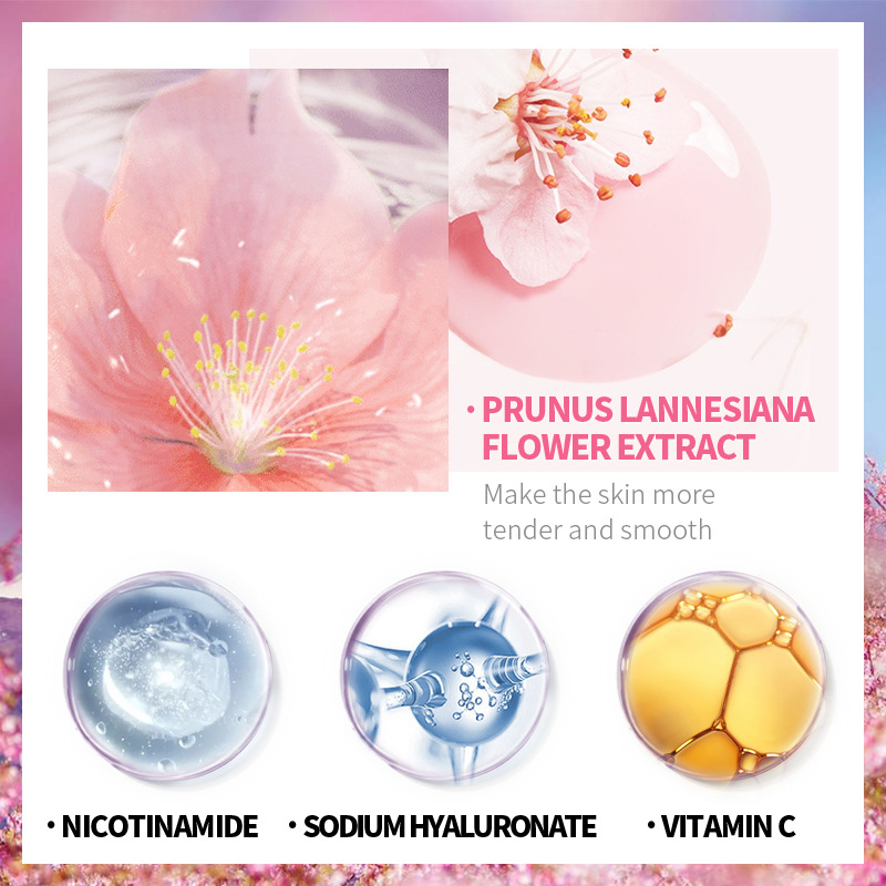 LAIKOU 8Pcs Sakura Facial Skin - Skincare Niacinamide ulasan dan harga