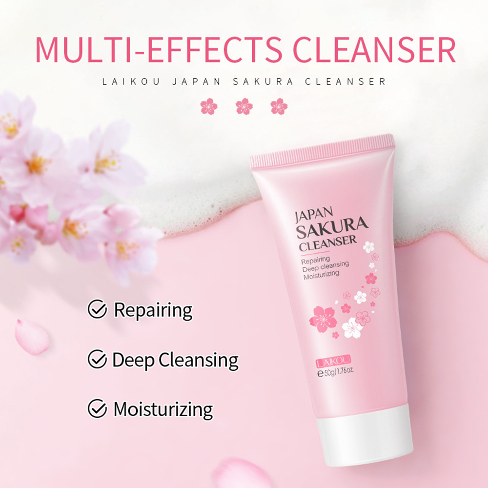 LAIKOU 8Pcs Sakura Facial Skin - Skincare Niacinamide ulasan dan harga